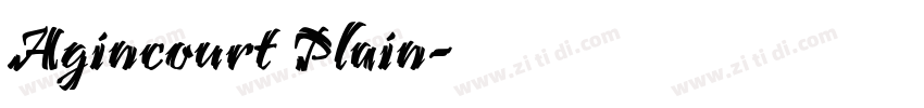 Agincourt Plain字体转换